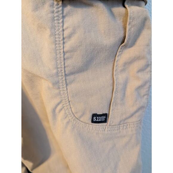5.11 Tactical Mens Tactile Pro Ripstop Cargo Pants Size 42X34 Tan 8 Pockets Mid - Picture 6 of 11